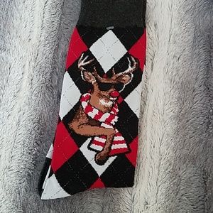 Men's Argyle Reindeer socks